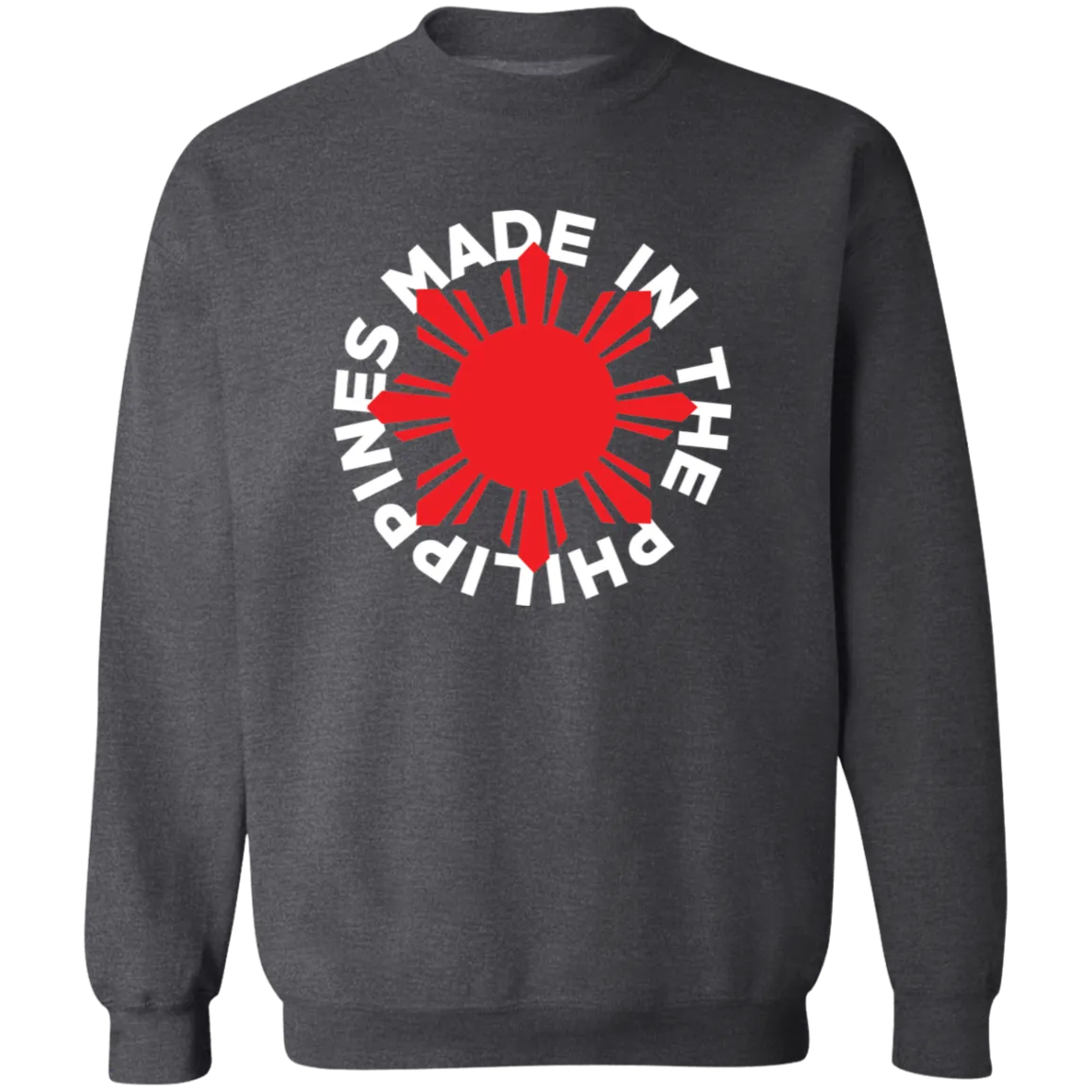 Made in the Philippines Red Sun Unisex Crewneck Pullover Sweatshirt