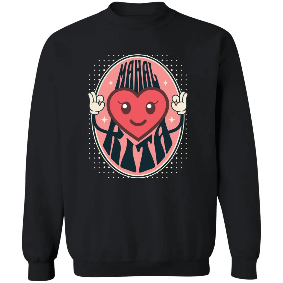Mahal Kita Emoji Unisex Crewneck Pullover Sweatshirt