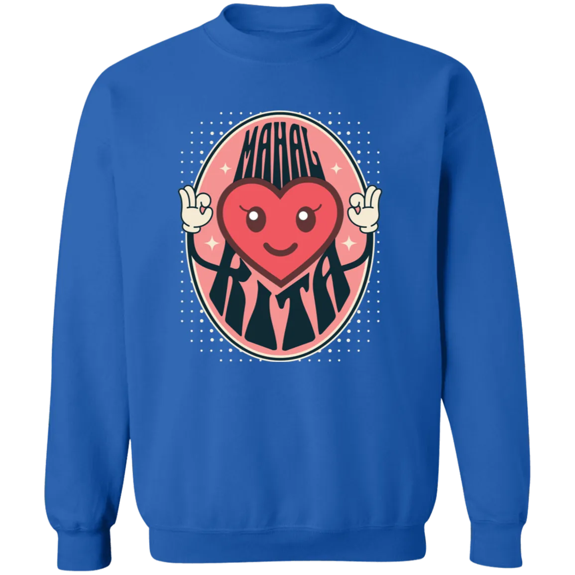 Mahal Kita Emoji Unisex Crewneck Pullover Sweatshirt