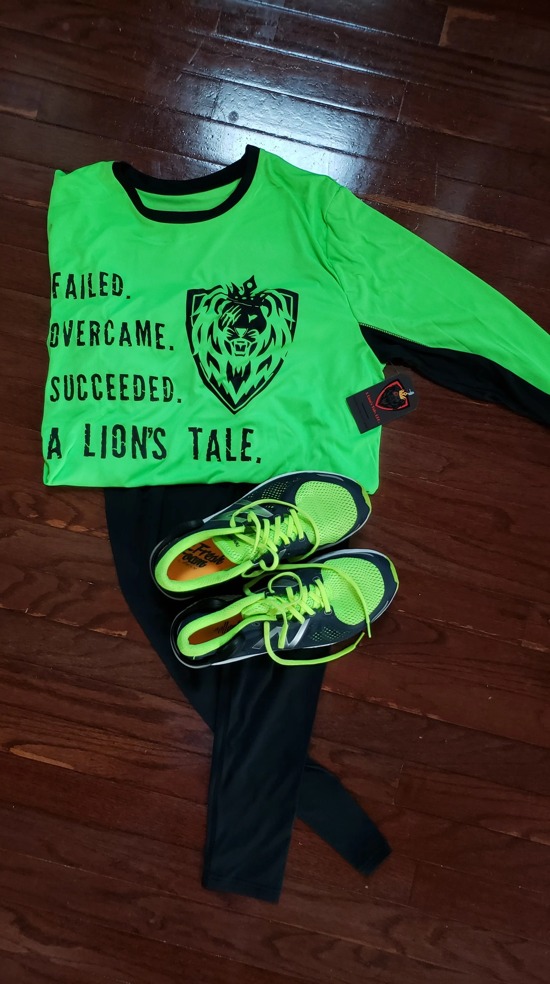 Men's "A Lion's Tale"  Performance Long Sleeve Tee