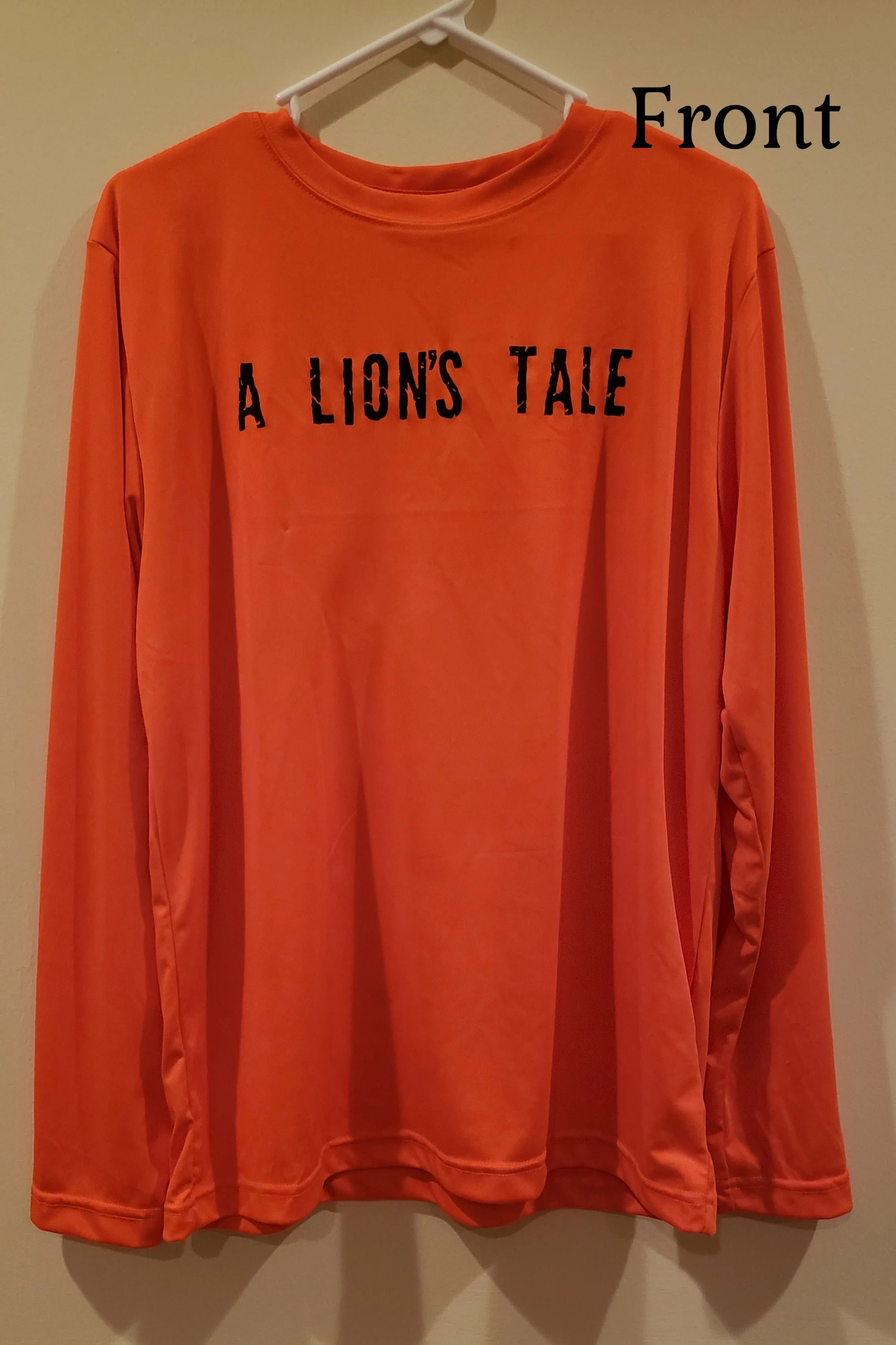 Men's "A Lion's Tale"  Performance Long Sleeve Tee
