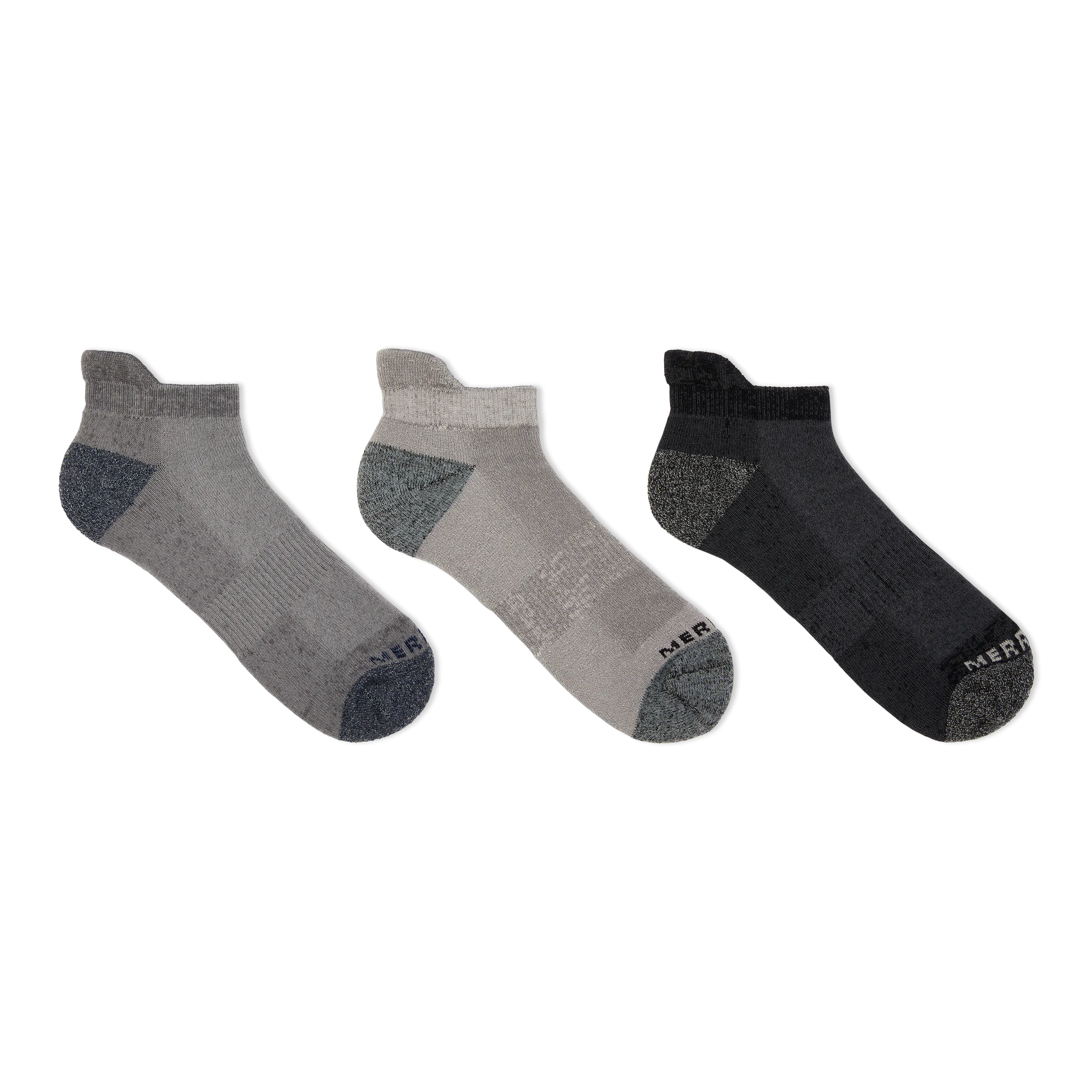 Merrell Wool Everyday Low Cut Tab Sock 3 Pair Pack - Cold Weather Comfort