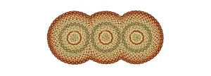 Mill Village Braided Runner 34"L