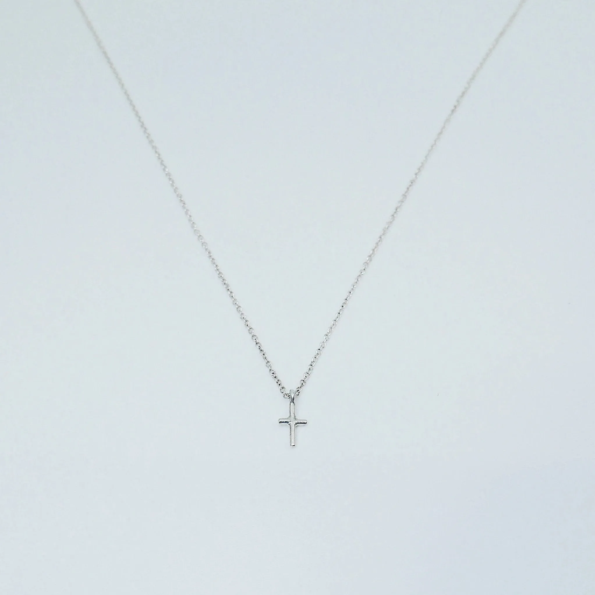 Mini Cross Silver Necklace