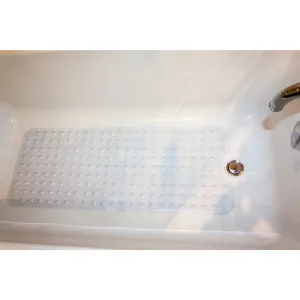 New Mint Marshmallow - Ultimate Bathmat - Non Slip Bath Mat - Suction Base - Mold Resistant 39" X 15.5"