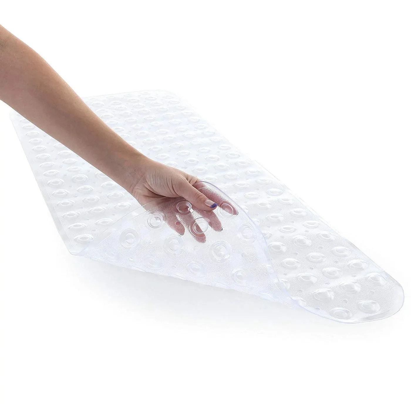 New Mint Marshmallow - Ultimate Bathmat - Non Slip Bath Mat - Suction Base - Mold Resistant 39" X 15.5"