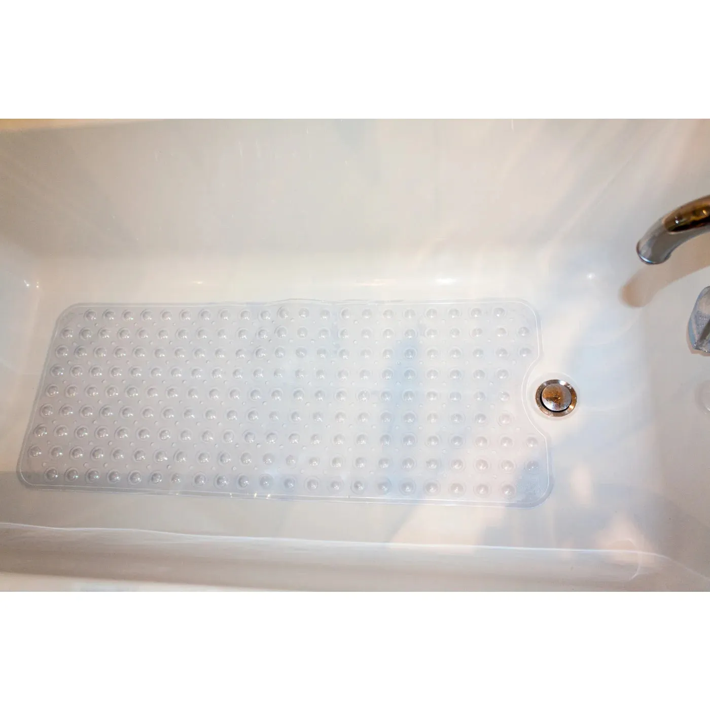 New Mint Marshmallow - Ultimate Bathmat - Non Slip Bath Mat - Suction Base - Mold Resistant 39" X 15.5"