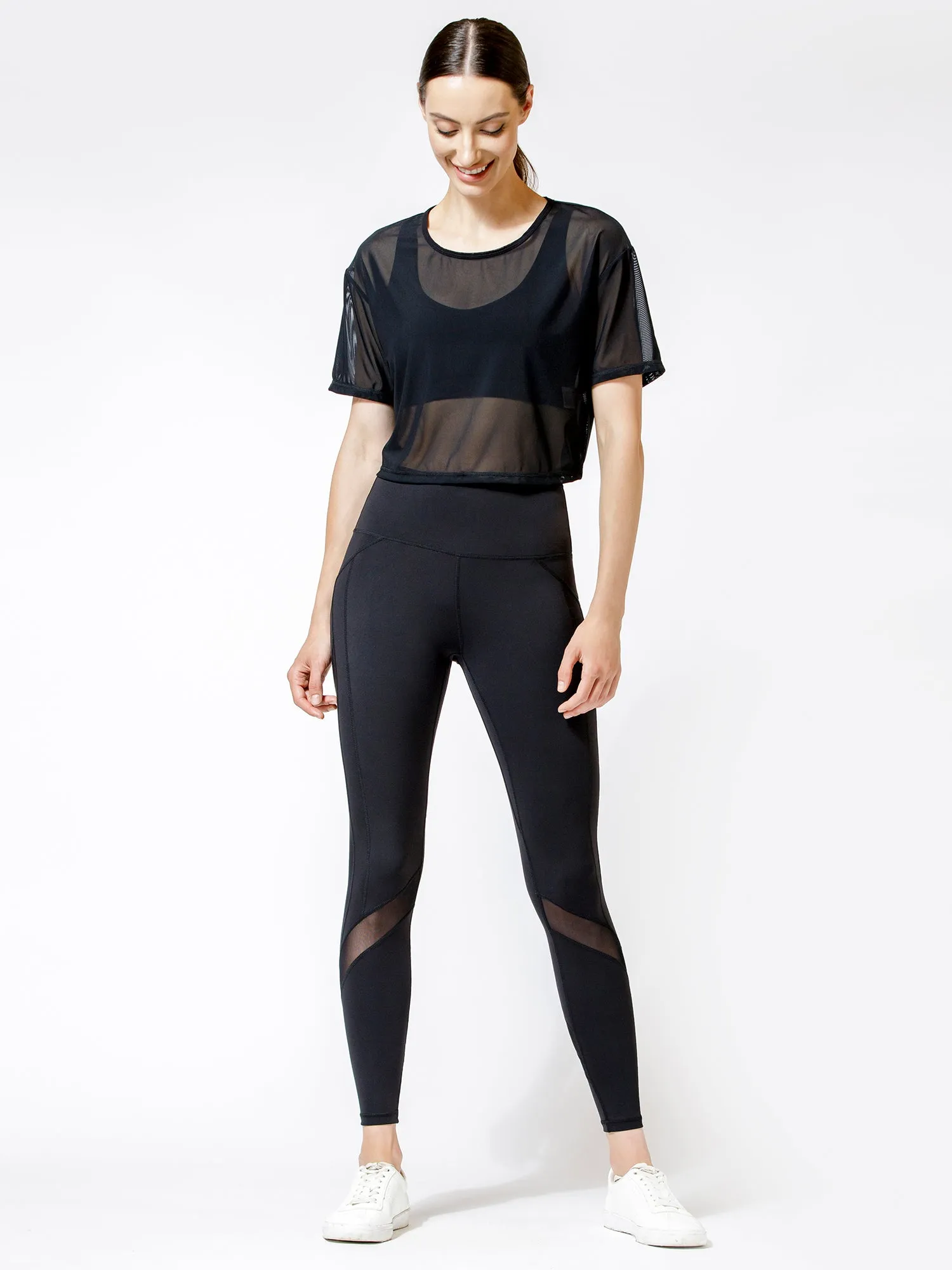 NEW WAVE PANTS 2.0, BLACK/BLACK MESH