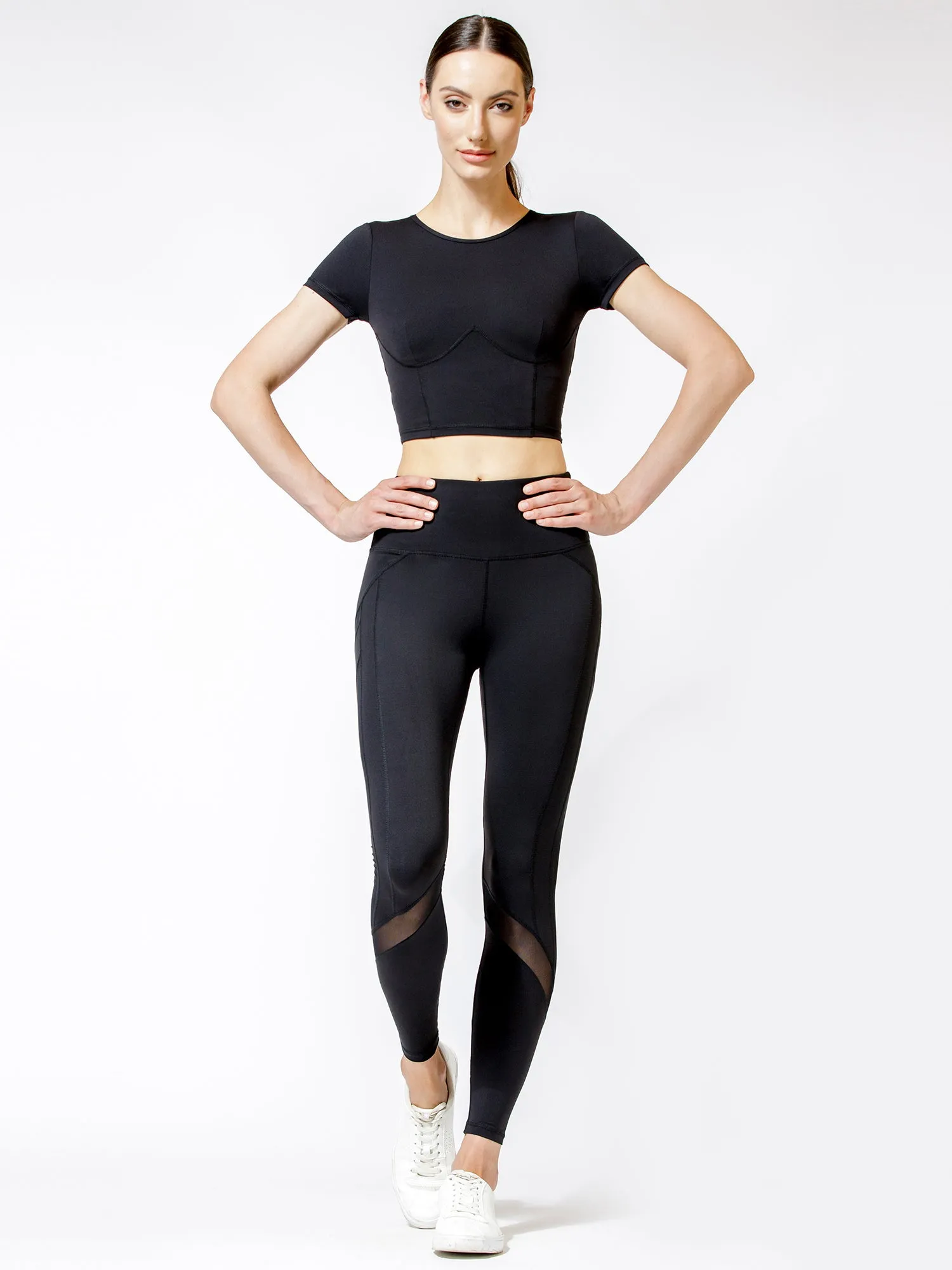 NEW WAVE PANTS 2.0, BLACK/BLACK MESH