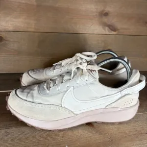 nike waffle debut womens size 9.5 shoes white pink running sneakers