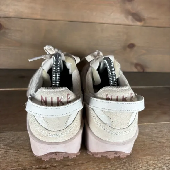 nike waffle debut womens size 9.5 shoes white pink running sneakers