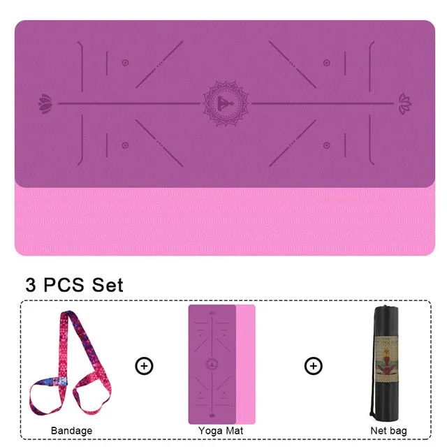 Non-slip Yoga Pilates Gym Exercise Fitness Mat