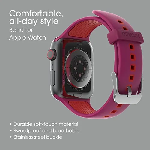 OTTERBOX All Day Band for Apple Watch 42mm/44mm - Pulse Check (Berry Pink/Red)