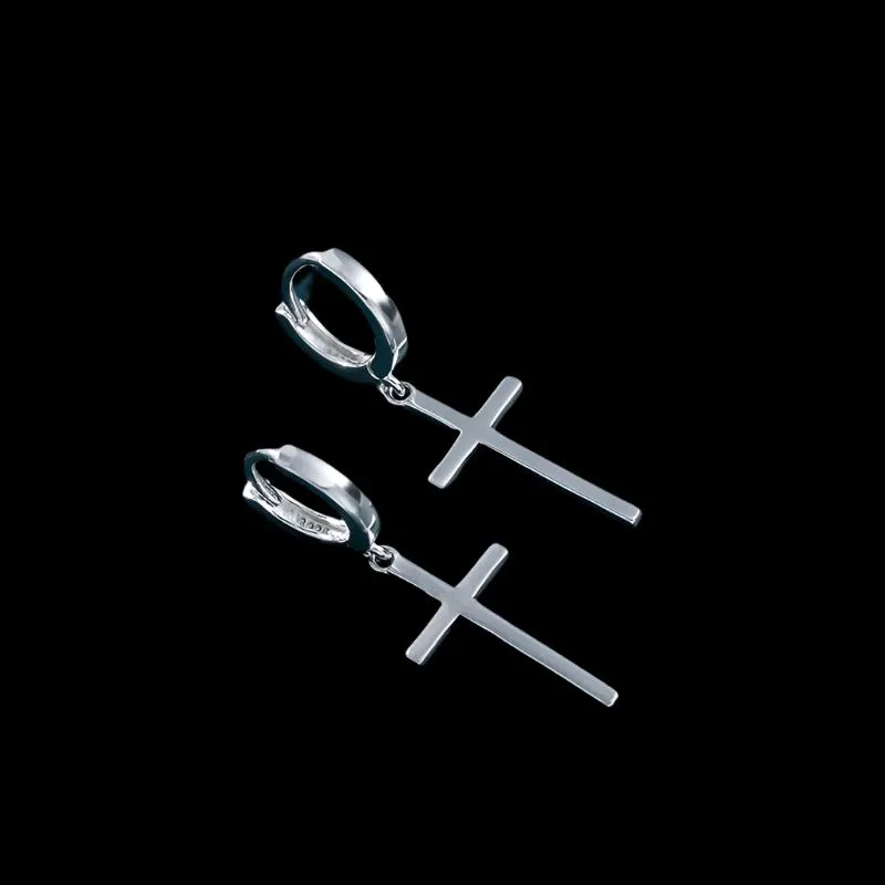 Personality Cross Hoop Earrings