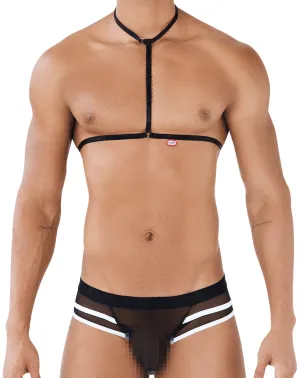 Pikante 0495 Hot Harness Briefs Black
