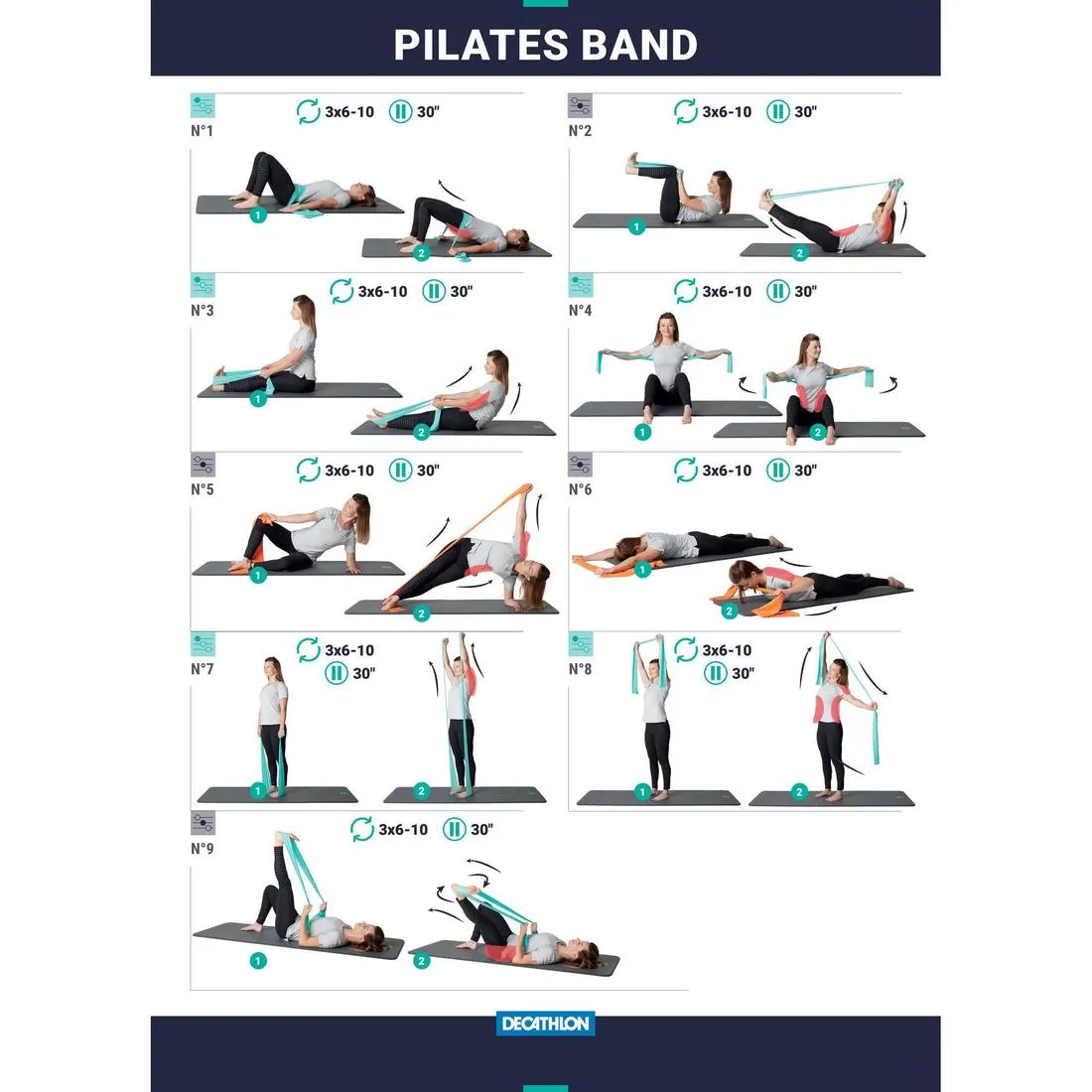 Pilates 4 kg Resistance Band - Black
