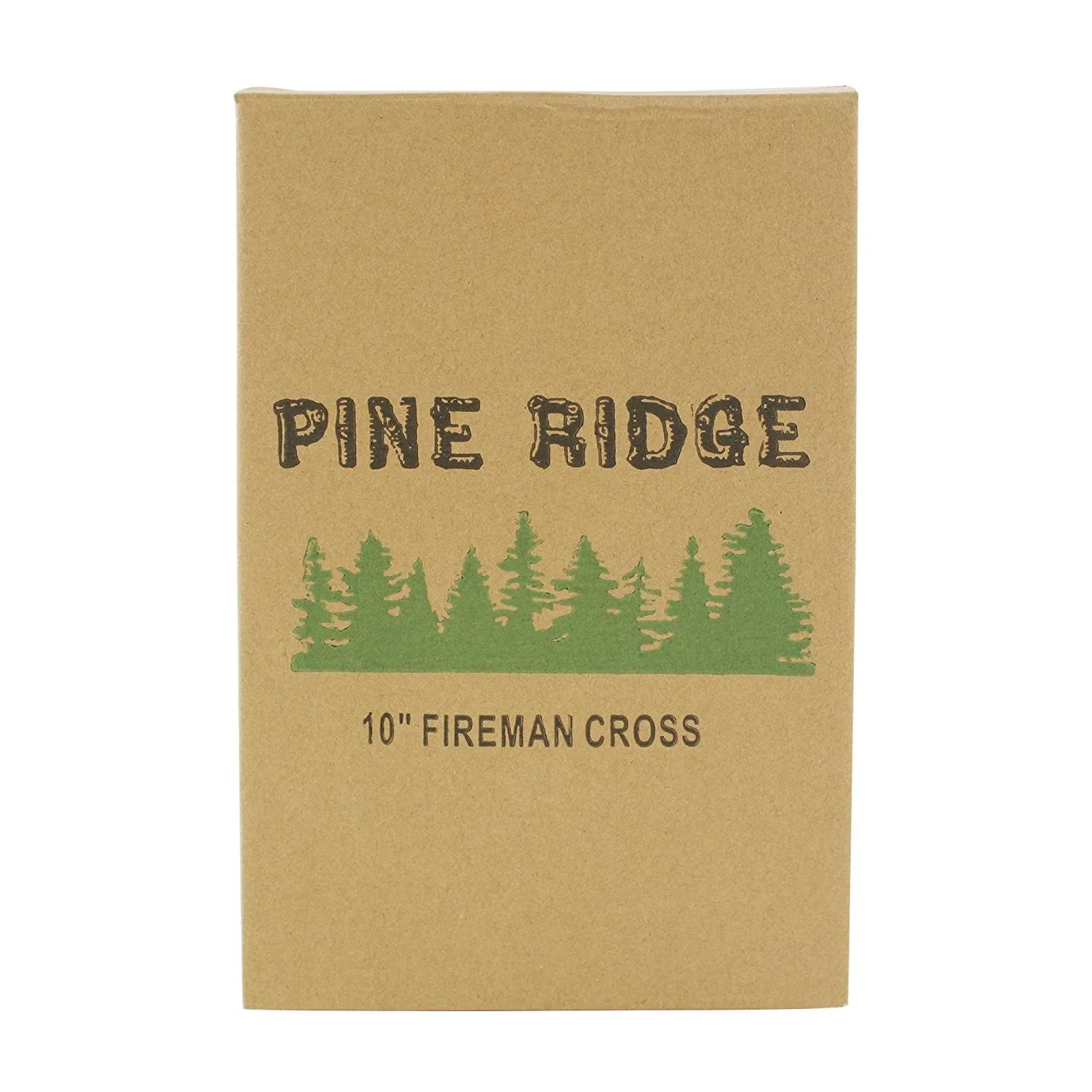 Pine Ridge 10" Fireman Axe Wall Hanging Cross Beautiful Fire Department Emblem Centerpiece - Great For Home, Garage, Shop, and Local Fire Station Decor Hero Series