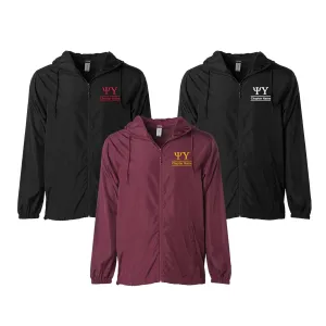 Psi Upsilon Windbreaker Jacket - Chapter Name