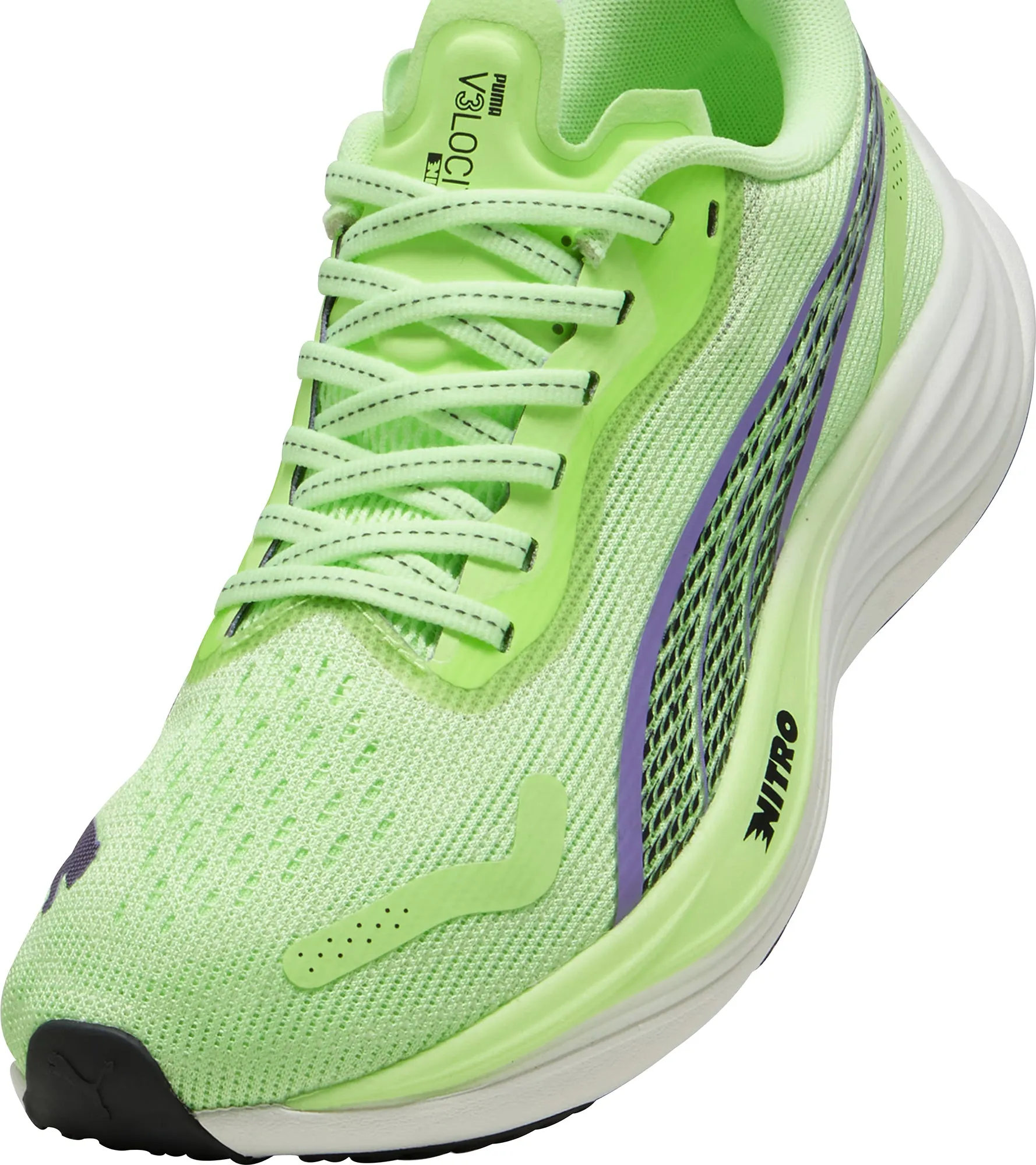 Puma Velocity Nitro 3 Womens Running Shoes - Green