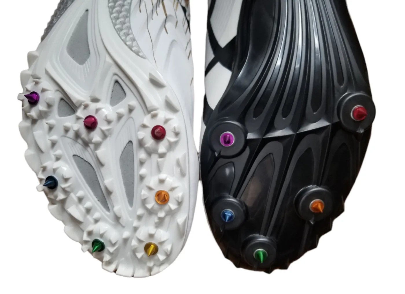 Rainbow 1/4" Pyramid Aluminum Track Spikes