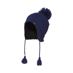 Reflective Pom Pom Peruvian Toque - Junior