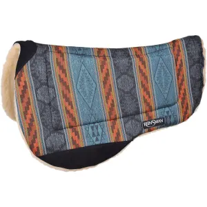 Reinsman Round Contoured Trail 30" X 34" Diablo Firestorm Fleece Backed Pad