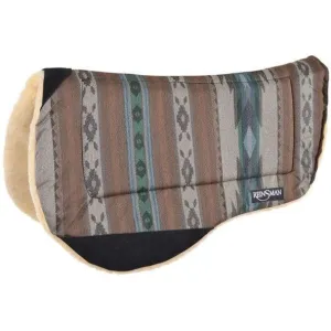 Reinsman Round Contoured Trail 30" X 34" Pagosa Gem Fleece Backed Pad