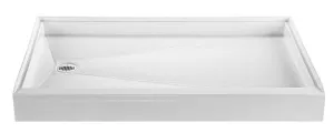 Reliance 60x30 Shower Base with Right Hand Drain-Biscuit (R6030ED-RH-B)