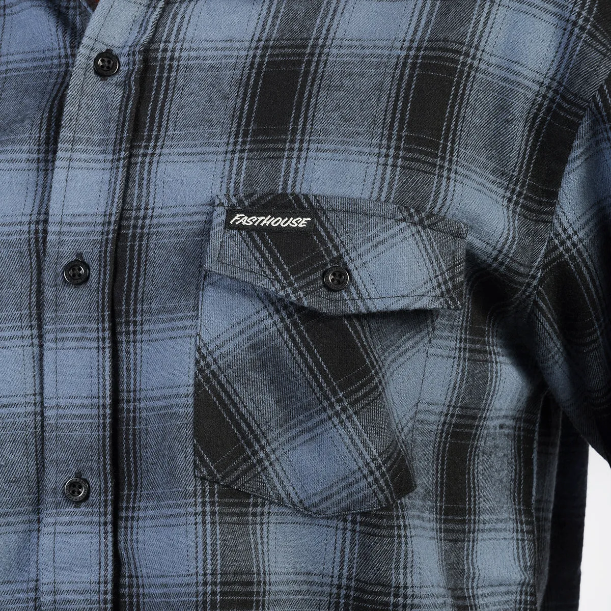 Saturday Night Special Flannel - Dust Blue/Black