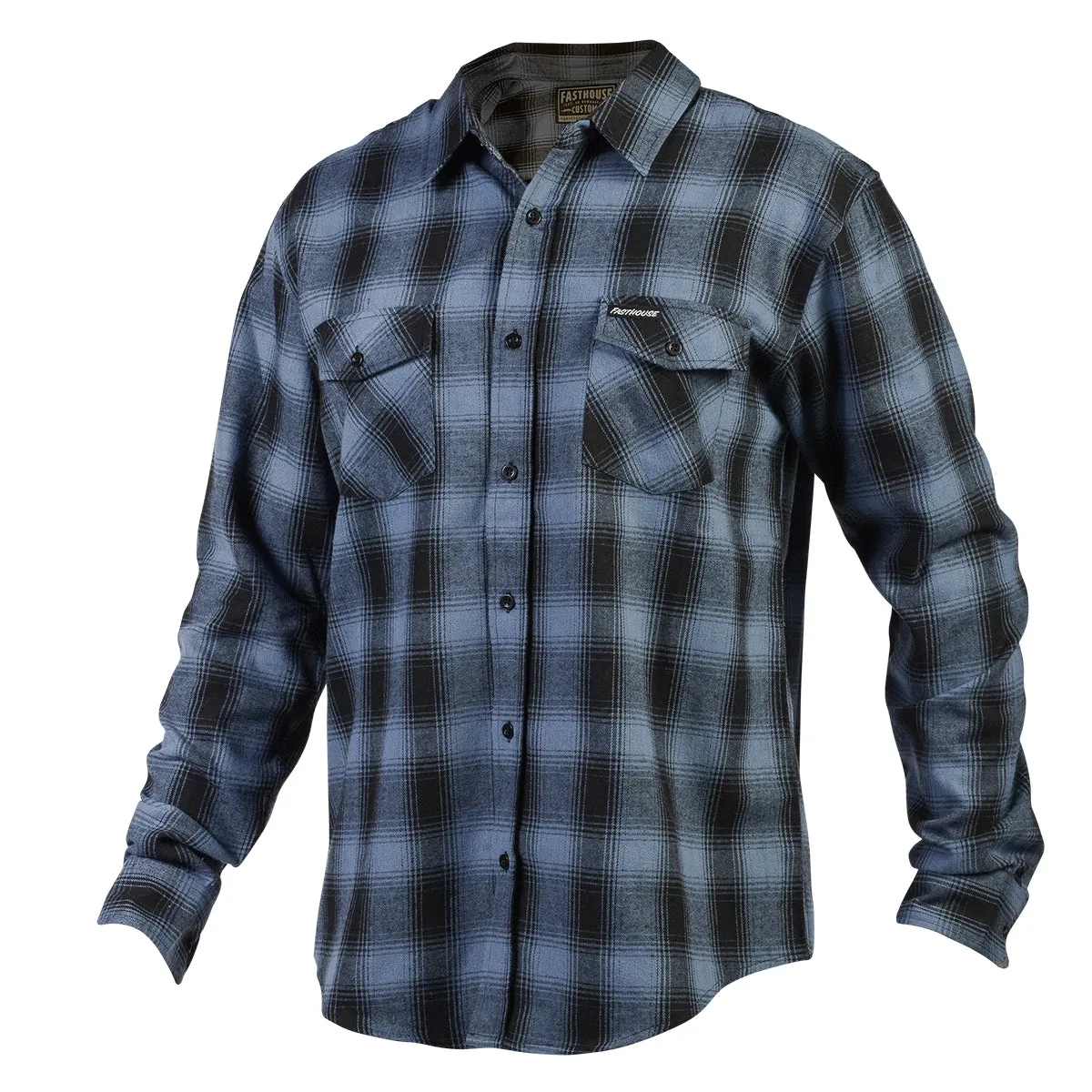 Saturday Night Special Flannel - Dust Blue/Black