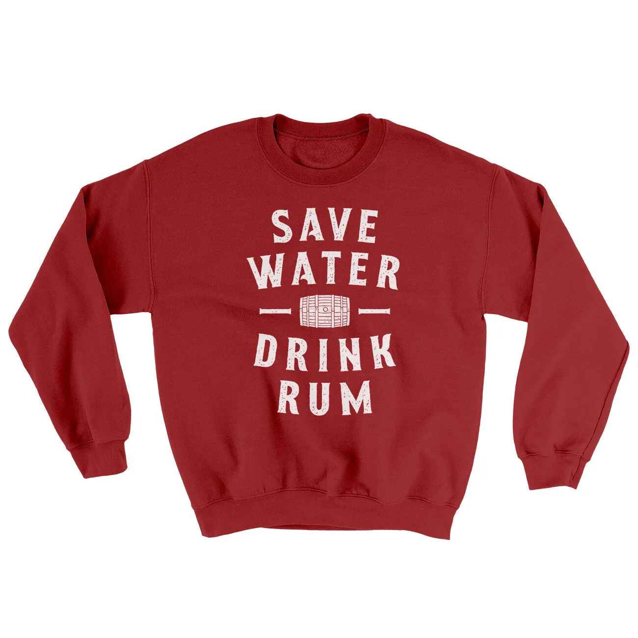 Save Water Drink Rum Ugly Sweater