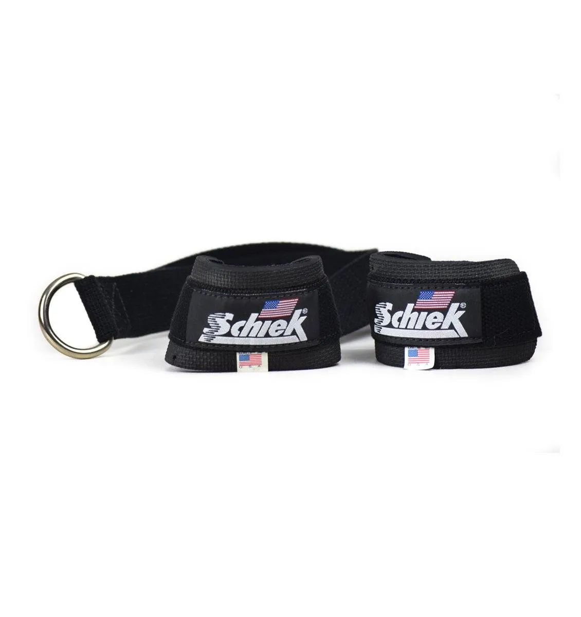 Schiek 18" Ab Strap for Cable Machines - Black