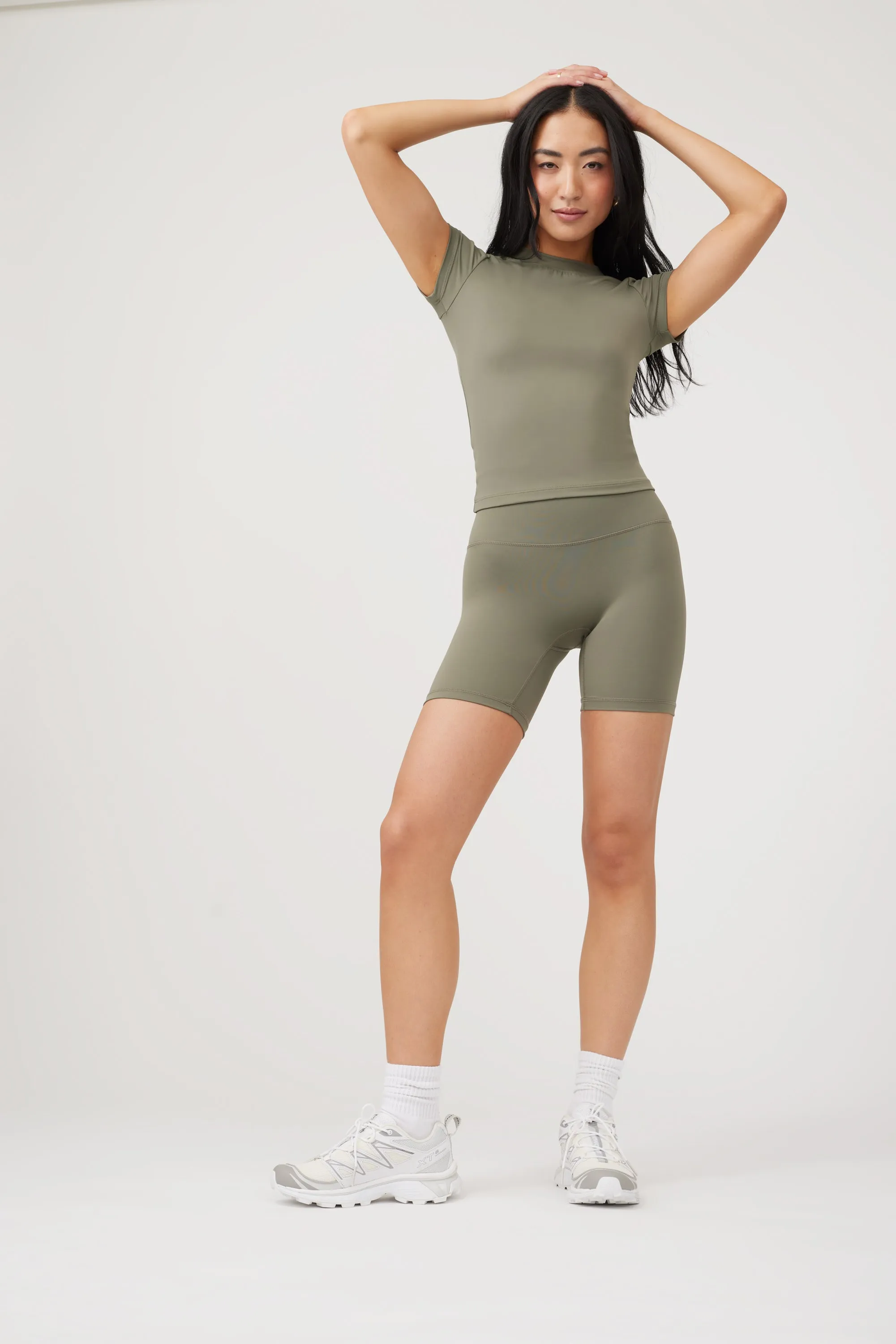 SECOND SKIN SHORT - OLIVE