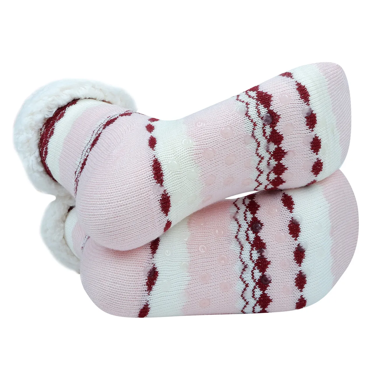 Sherpa Slipper Socks – Winter Comfort with Non-Slip Soles