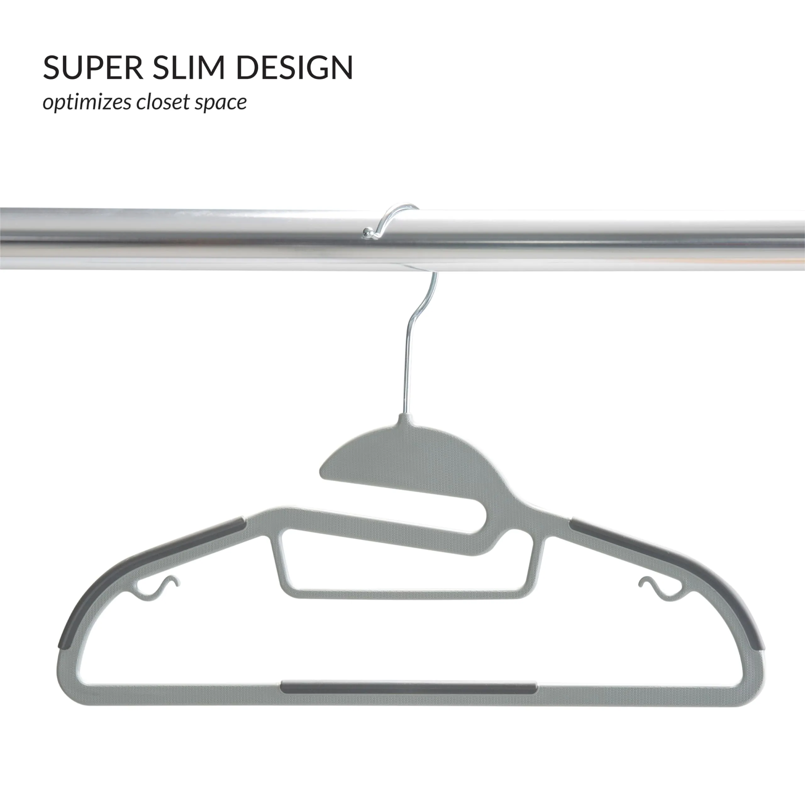 Simplify Kids 12 Pack Collar Ultimate Hangers Non Slip Slim Space