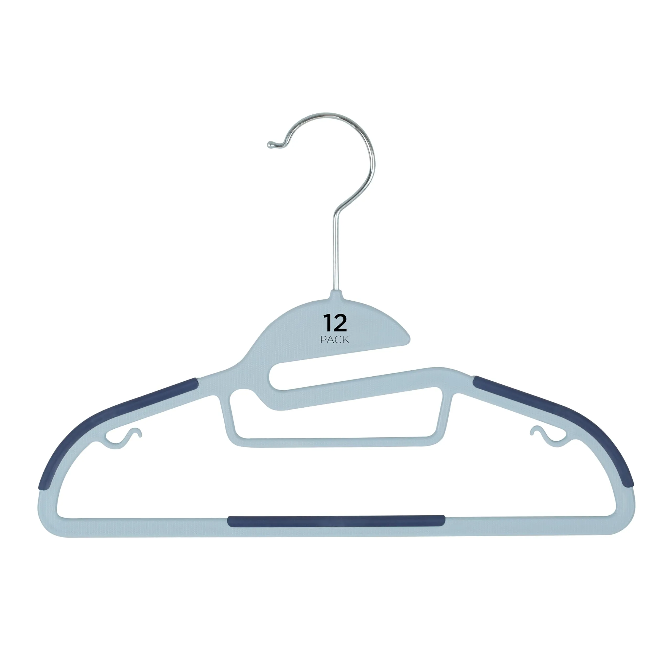 Simplify Kids 12 Pack Collar Ultimate Hangers Non Slip Slim Space