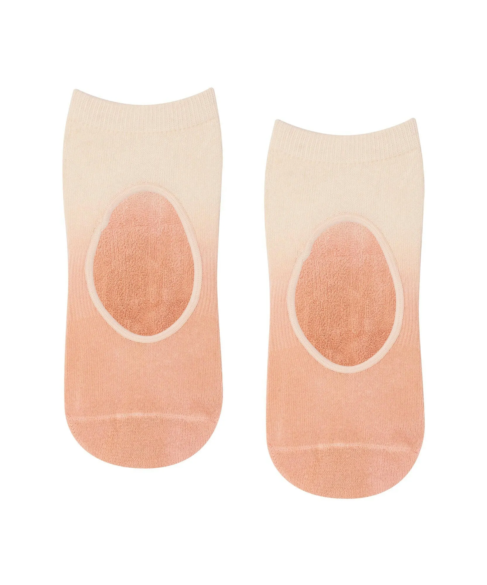 Slide On Non Slip Grip Socks - Fade Coral