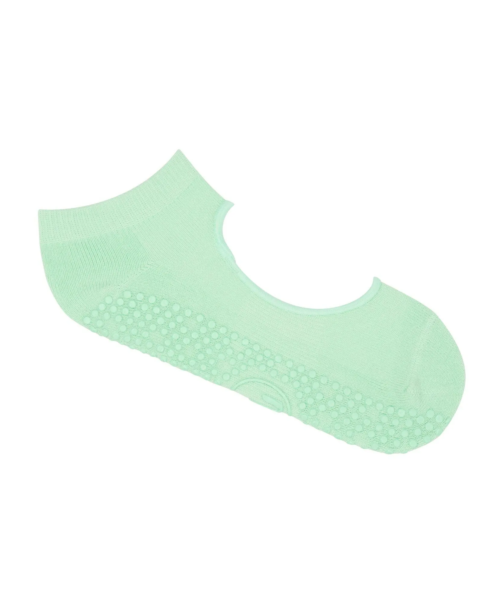 Slide On Non Slip Grip Socks - Mint