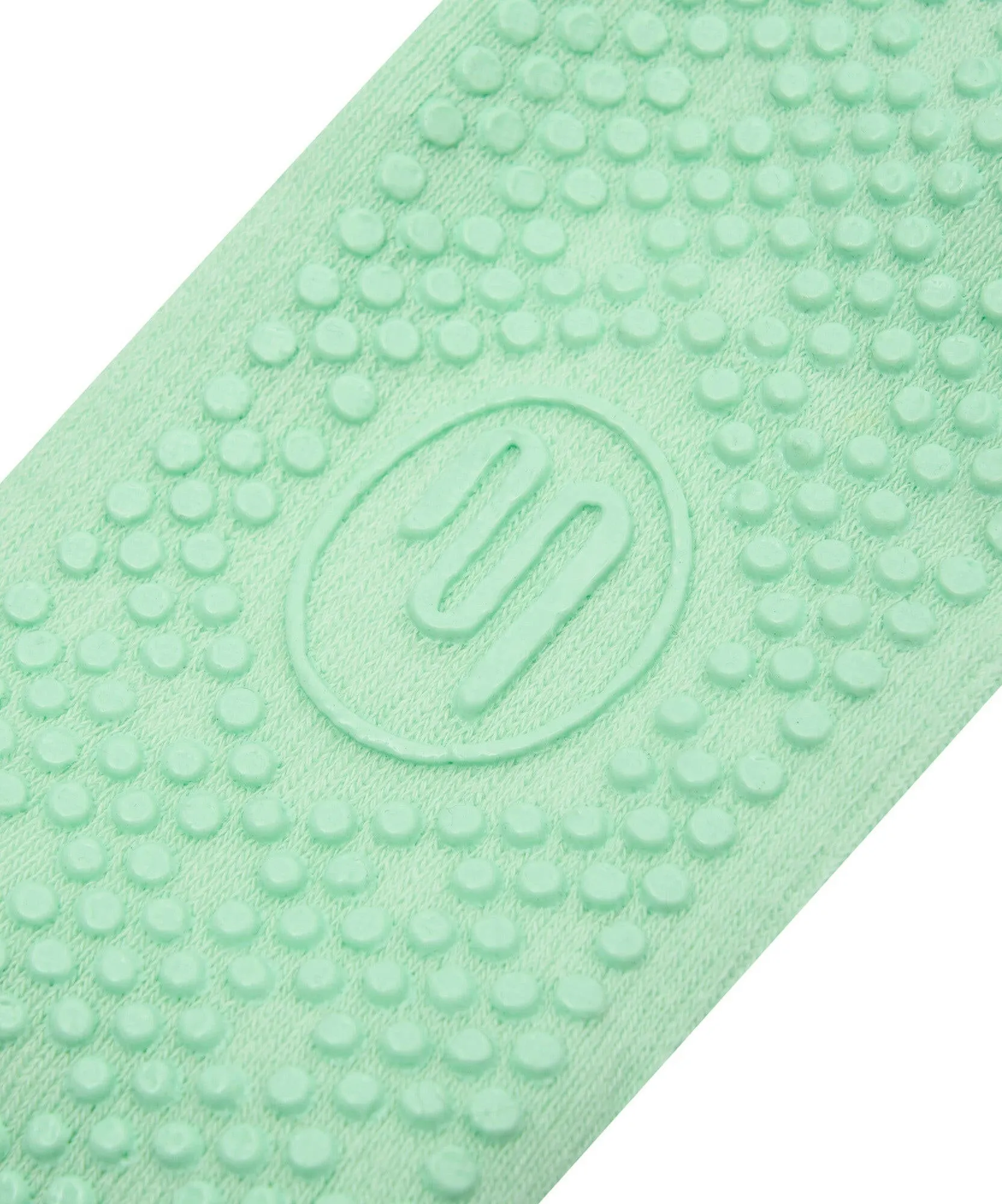 Slide On Non Slip Grip Socks - Mint