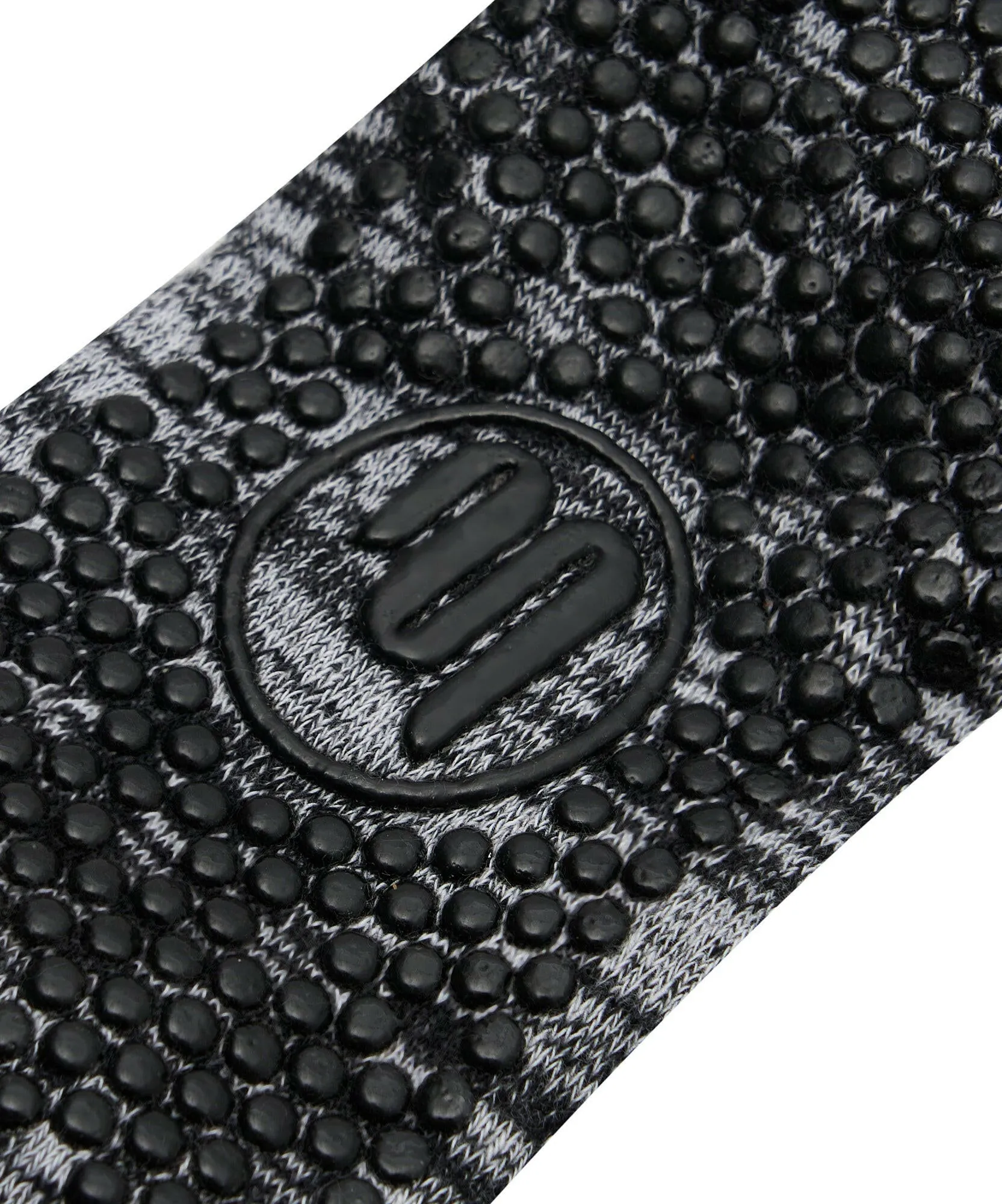 Slide On Non Slip Grip Socks - Monochrome Marle