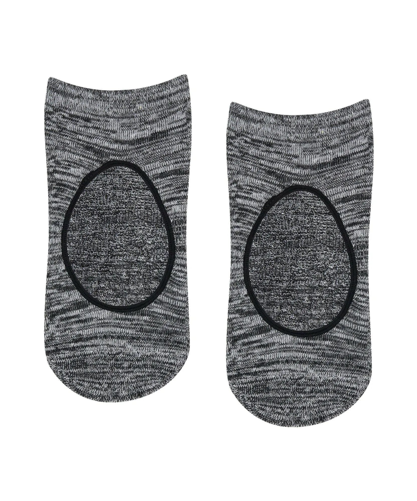 Slide On Non Slip Grip Socks - Monochrome Marle