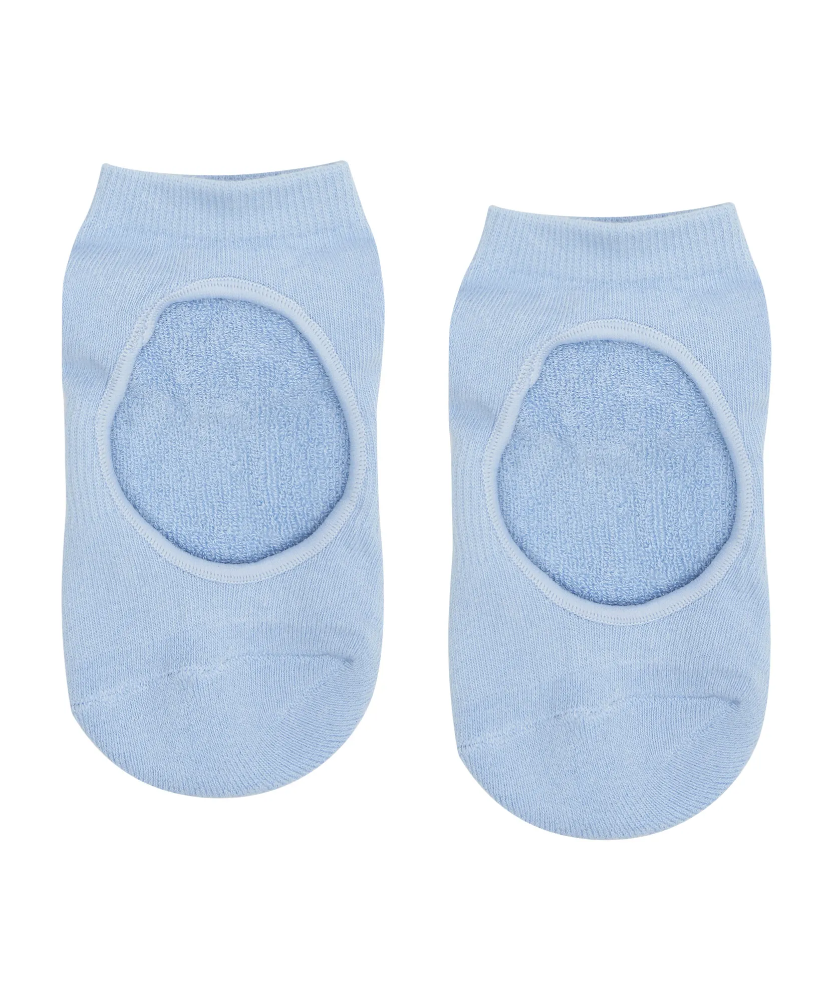 Slide On Non Slip Grip Socks - Powder Blue