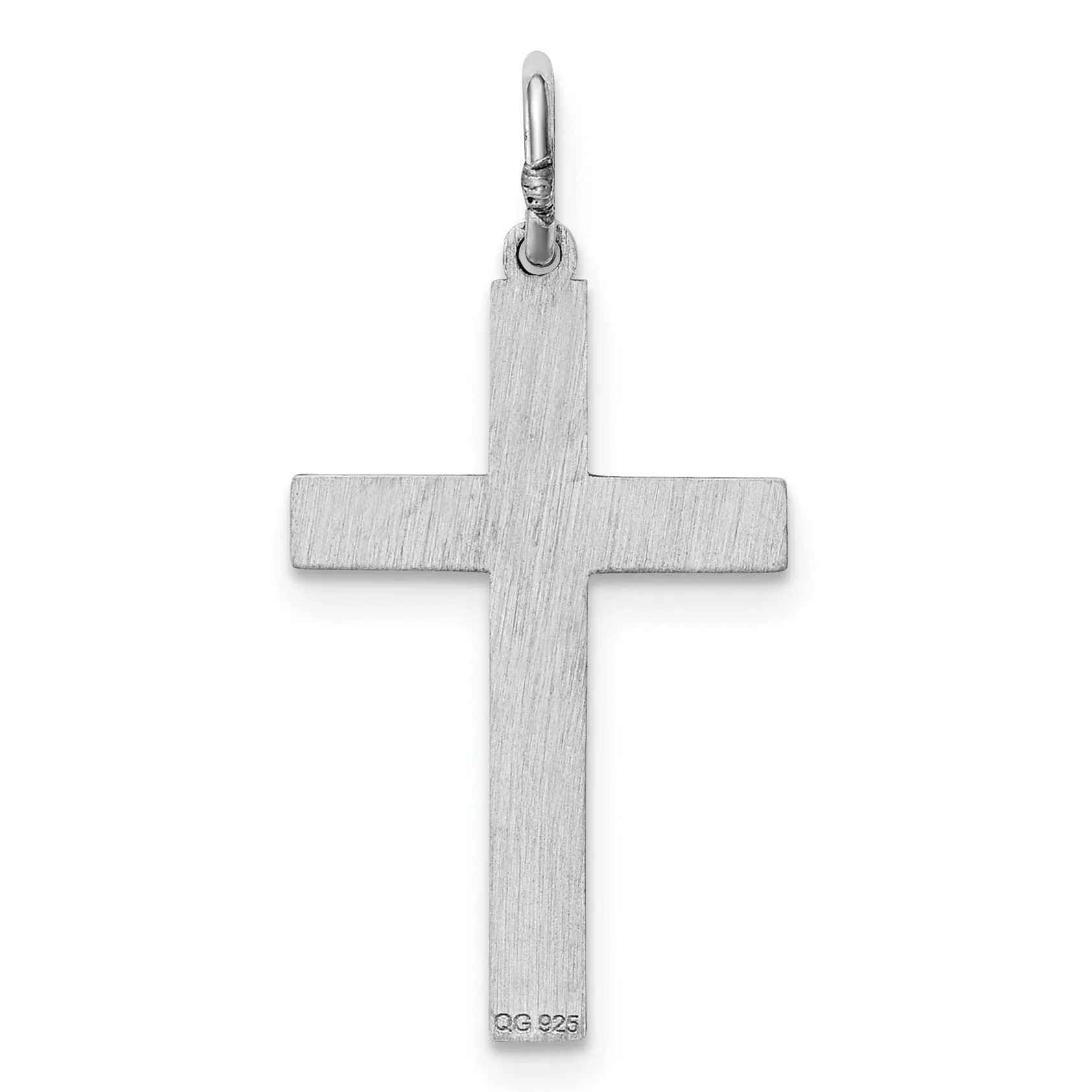 Sterling Silver Laser Designed Cross Pendant