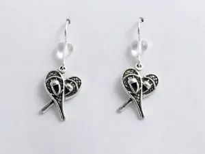 Sterling Silver Snowshoe dangle earrings--snow, winter, shoes, shoe, snowshoeing