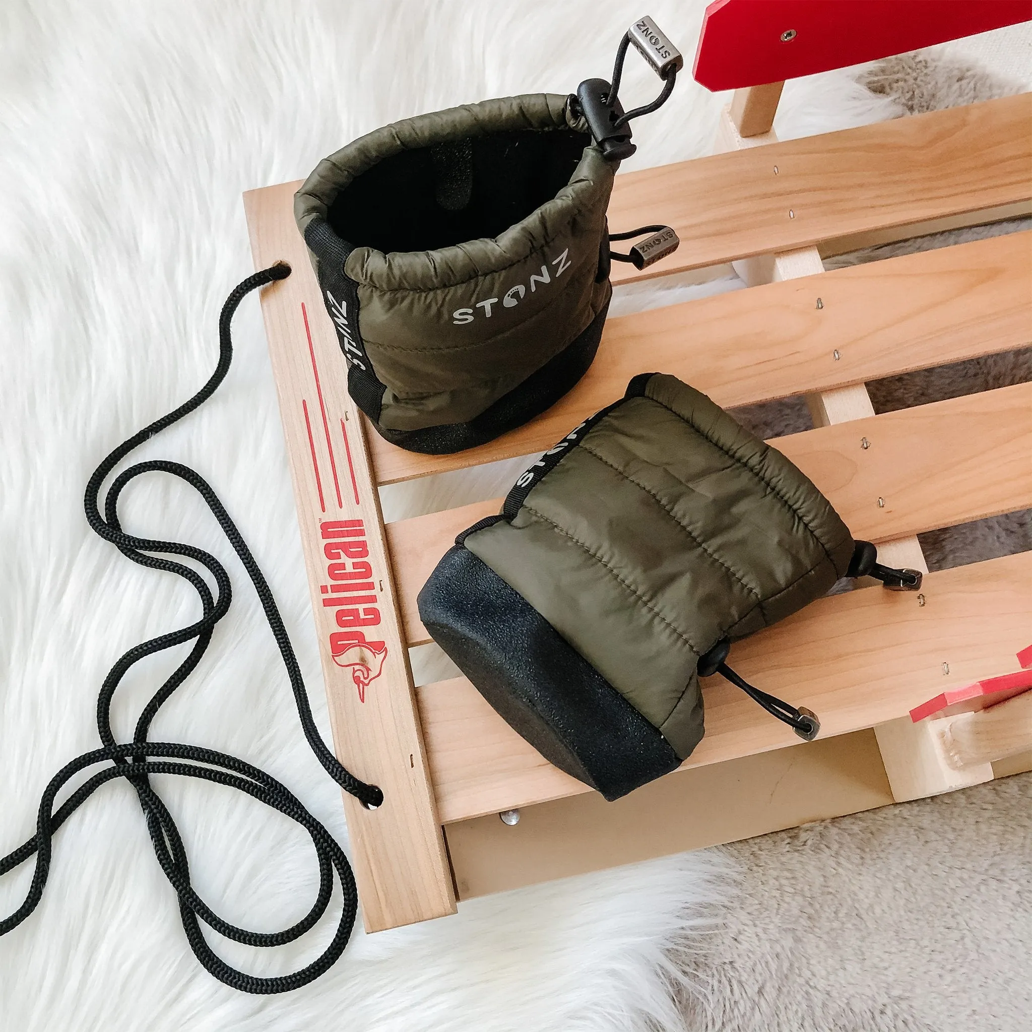 Stonz - Baby Puffer Booties - Pine