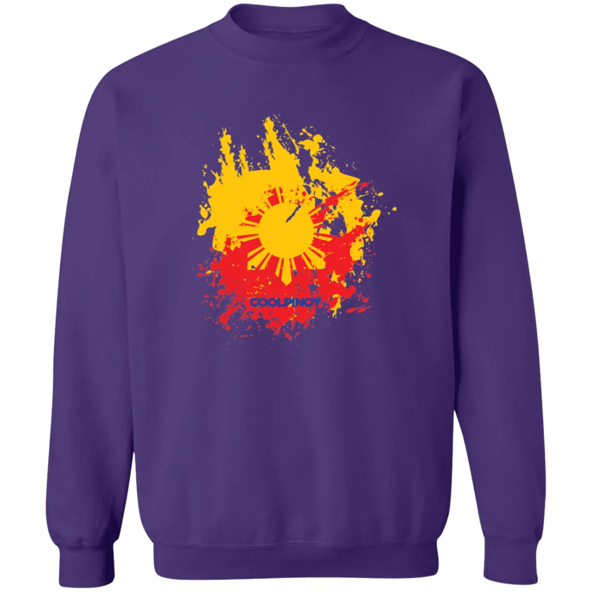 Sun and Stars Splashed Unisex Crewneck Pullover Sweatshirt
