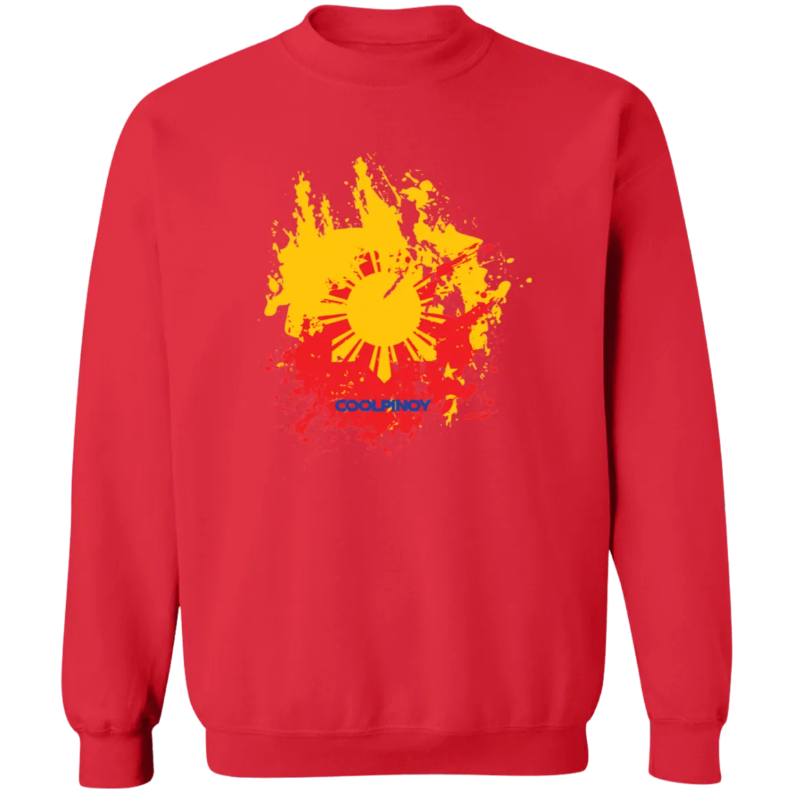 Sun and Stars Splashed Unisex Crewneck Pullover Sweatshirt