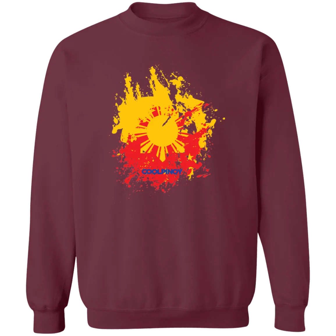 Sun and Stars Splashed Unisex Crewneck Pullover Sweatshirt