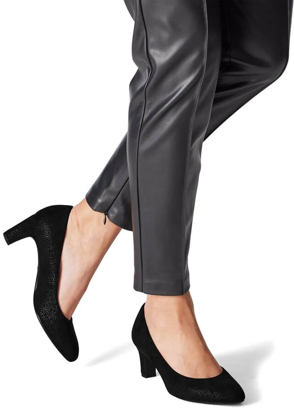 Tamaris Lucy Structure Sprakle 50's Pumps Black