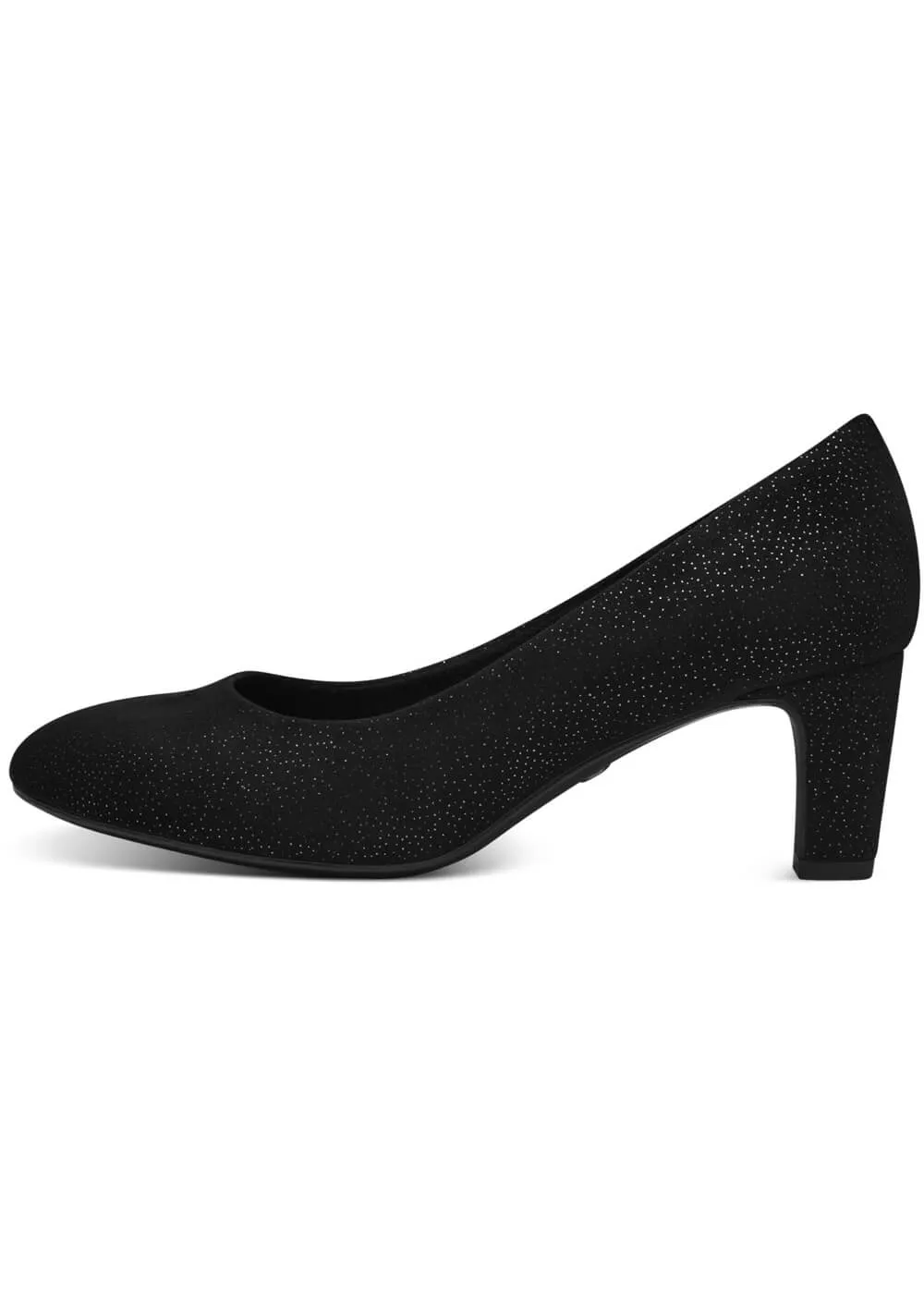 Tamaris Lucy Structure Sprakle 50's Pumps Black